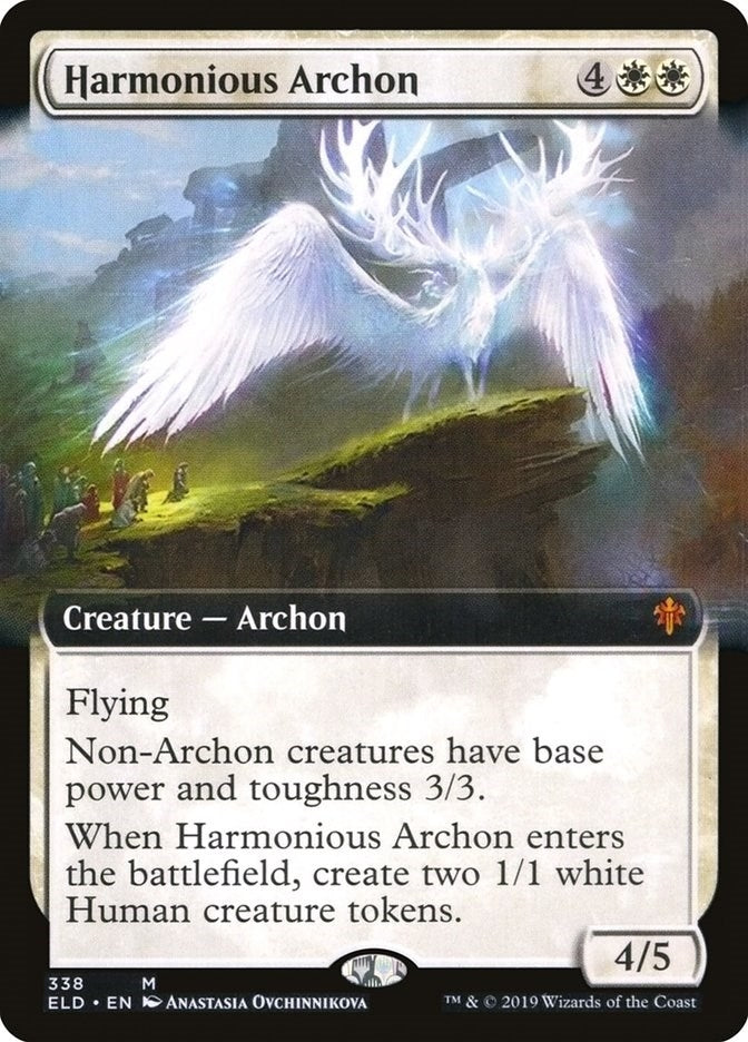 Image for Harmonious Archon (Extended Art) (338) (Throne of Eldraine) - Magic: The Gathering