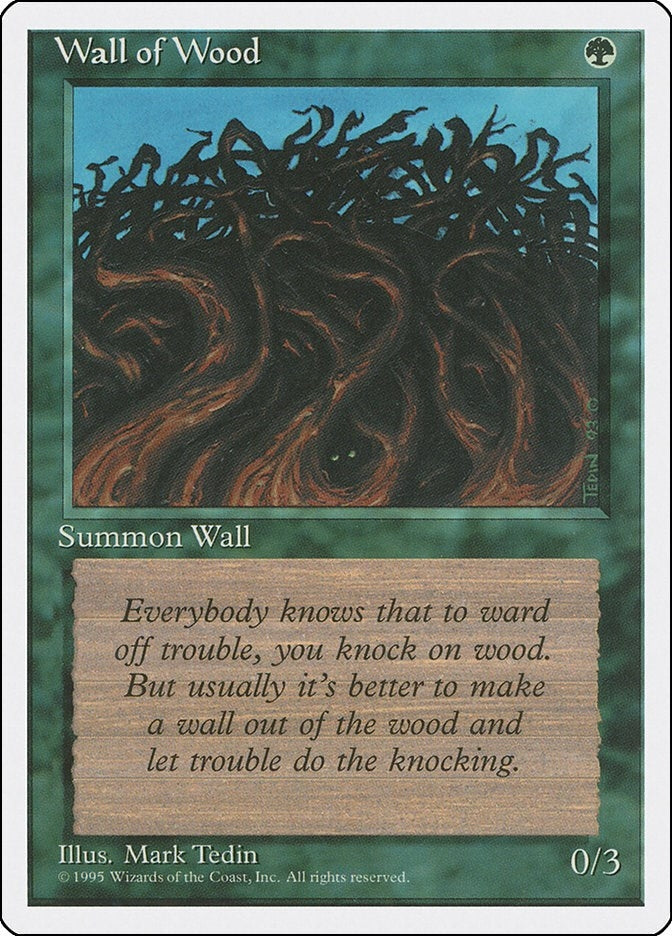 Image for Wall of Wood (Fourth Edition) (4ED) - Magic: The Gathering