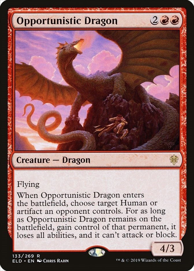 Opportunistic Dragon (133) (Throne of Eldraine)