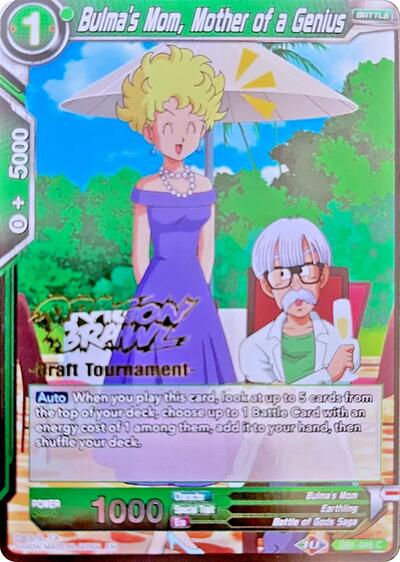 DB1-046  - Bulma's Mom, Mother of a Genius (Dragon Brawl Draft Tournament Gold Stamped)