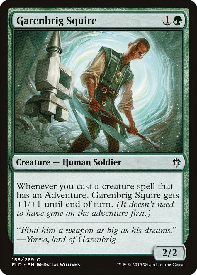 Image for Garenbrig Squire (158) (Throne of Eldraine) (ELD) - Magic: The Gathering