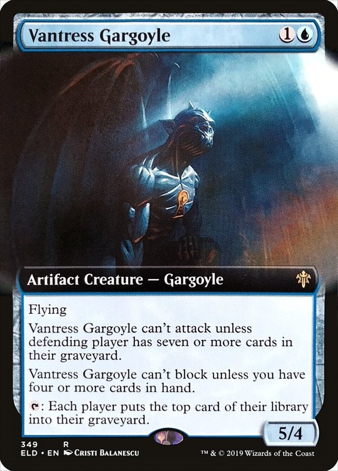 Vantress Gargoyle (Extended Art) (349) (Throne of Eldraine)