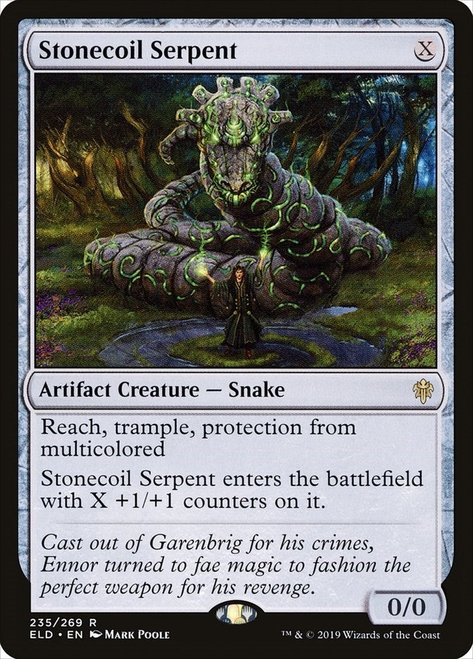 Stonecoil Serpent (235) (Throne of Eldraine)