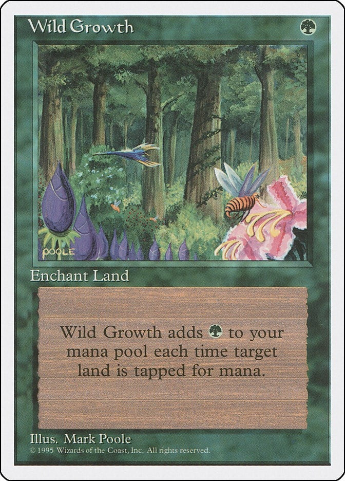 Image for Wild Growth (Fourth Edition) (4ED) - Magic: The Gathering