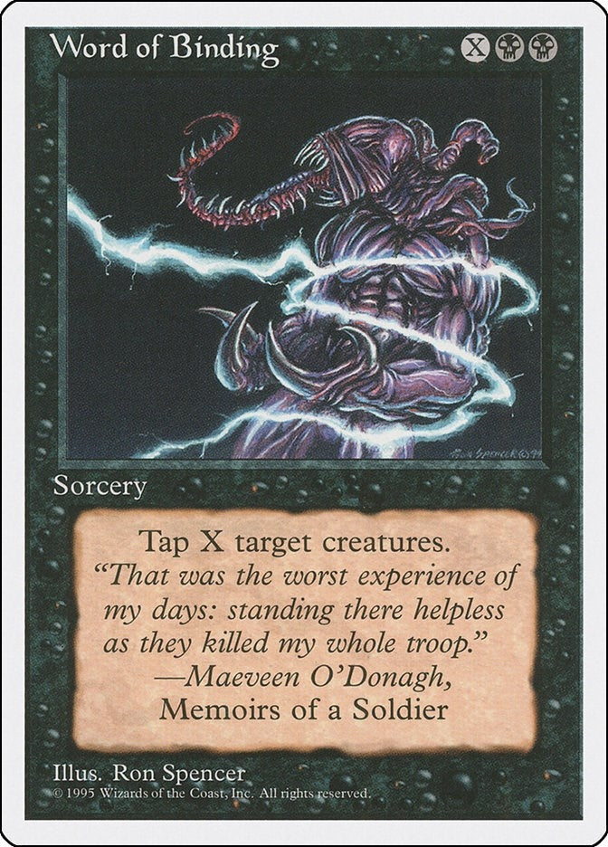 Image for Word of Binding (Fourth Edition) (4ED) - Magic: The Gathering
