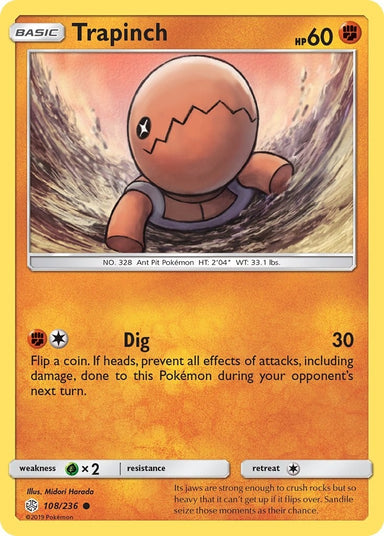 Image for Trapinch (108/236) (SM - Cosmic Eclipse) - Pokemon