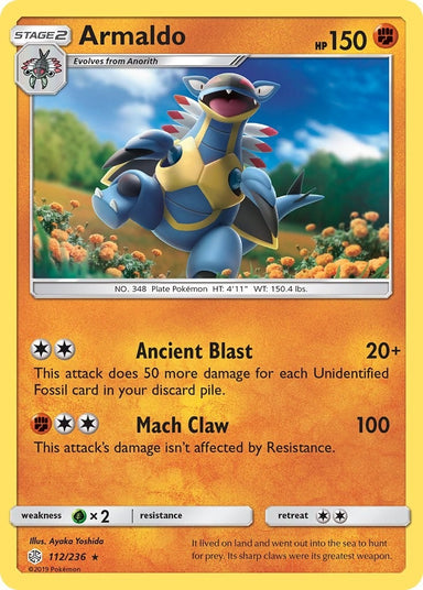 Image for Armaldo (112/236) (SM - Cosmic Eclipse) - Pokemon