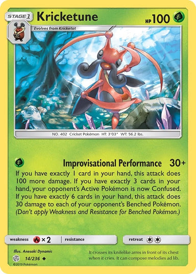 Image for Kricketune (14/236) (SM - Cosmic Eclipse) - Pokemon