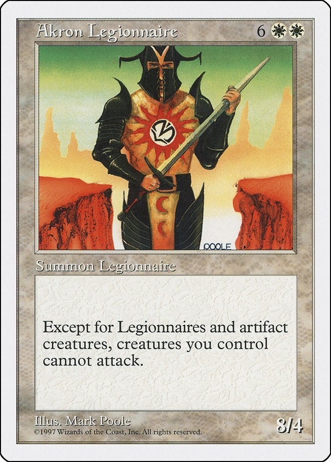 Image for Akron Legionnaire (Fifth Edition) (5ED) - Magic: The Gathering
