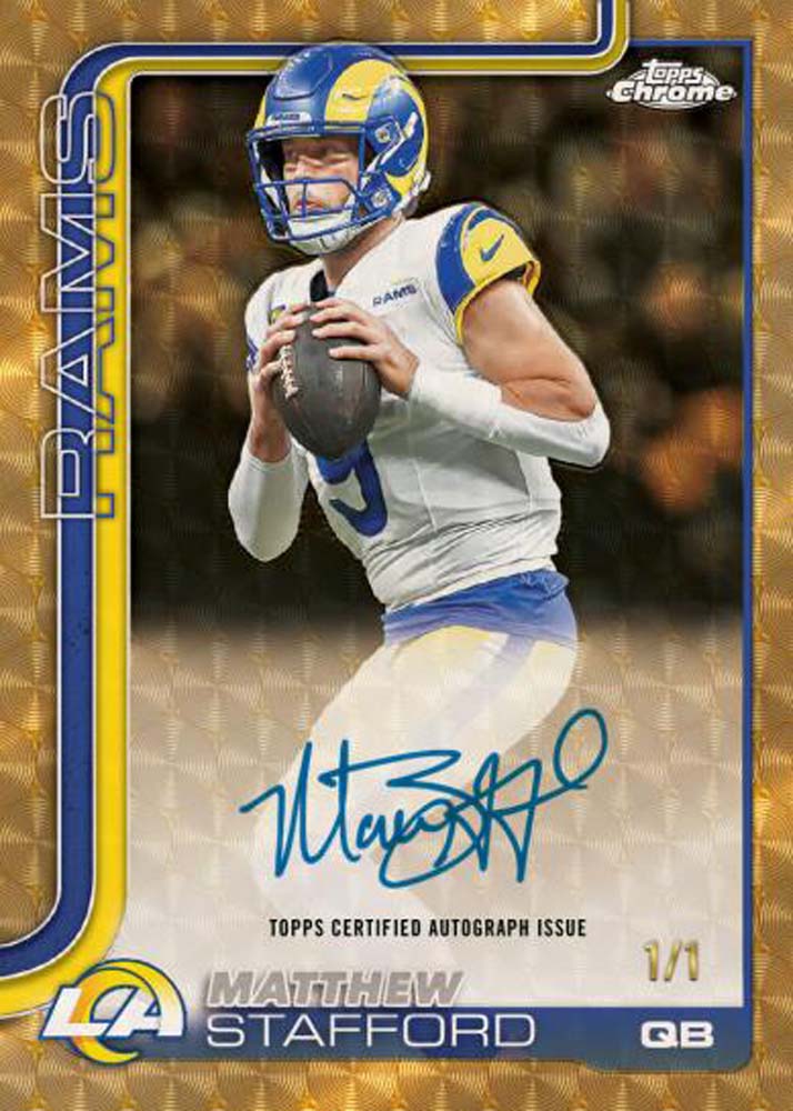 2025 Topps Chrome NFL Football Mega Box