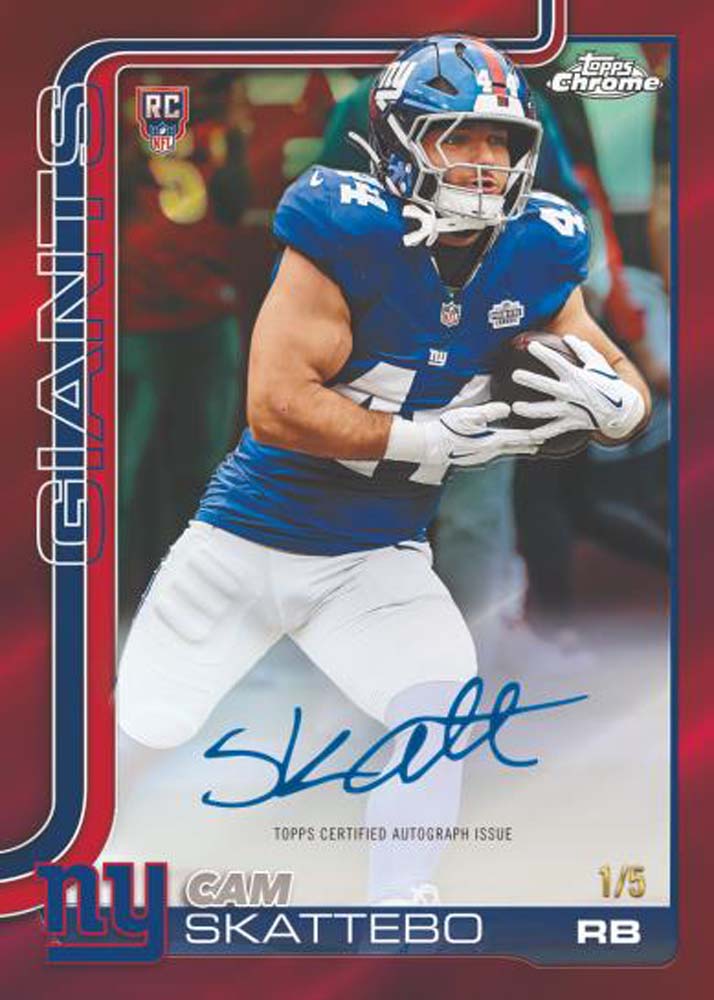 2025 Topps Chrome NFL Football Mega Box