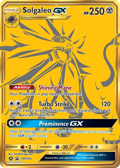 Image for Solgaleo GX - SM104a (SM104a) (SM Promos) - Pokemon