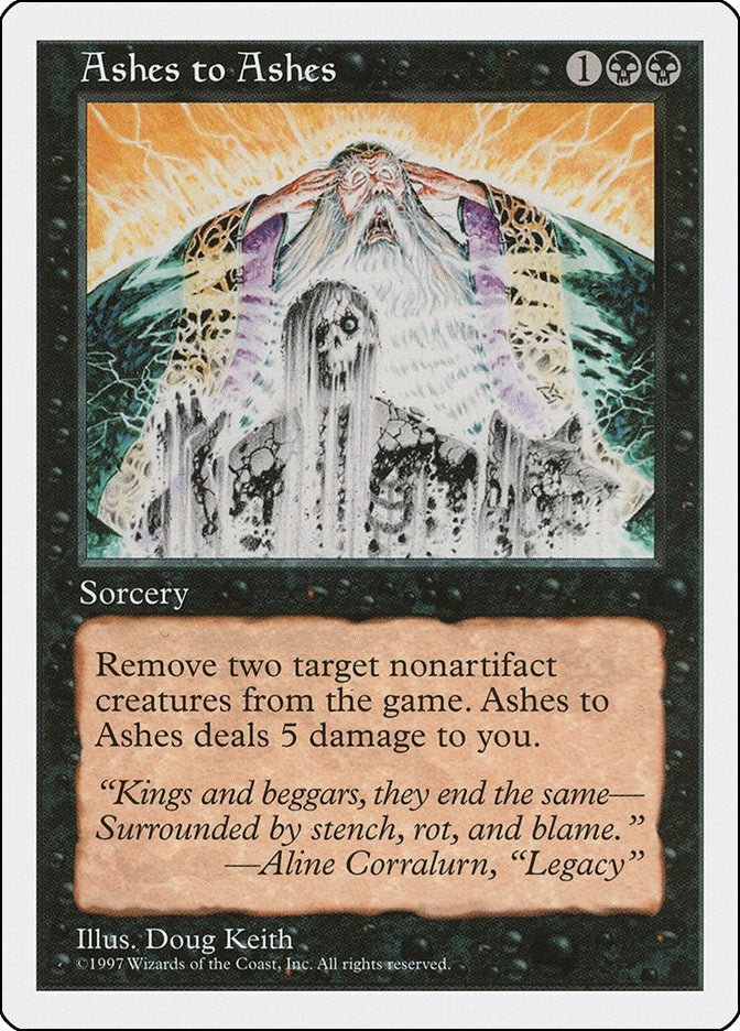Image for Ashes to Ashes (Fifth Edition) (5ED) - Magic: The Gathering