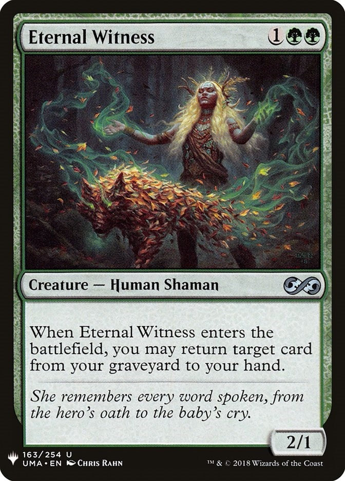 Eternal Witness (UMA) (163) (The List Reprints)
