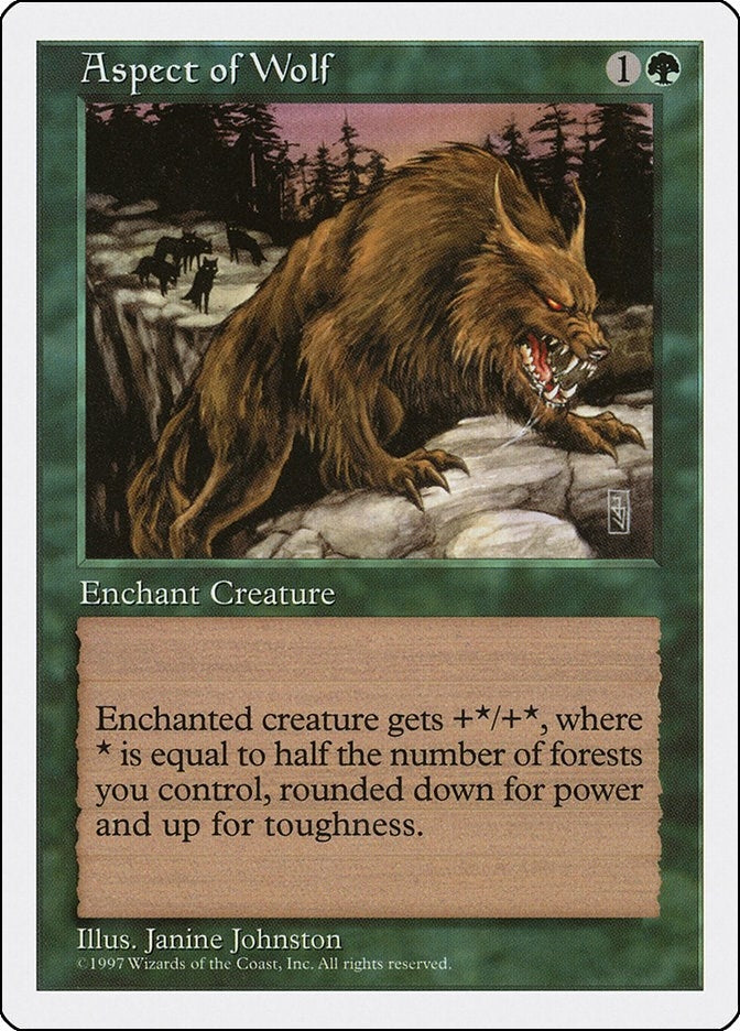 Image for Aspect of Wolf (Fifth Edition) (5ED) - Magic: The Gathering