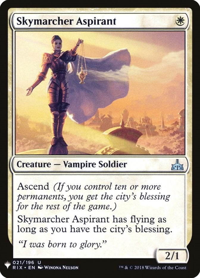 Image for Skymarcher Aspirant (21) (The List Reprints) (LIST) - Magic: The Gathering
