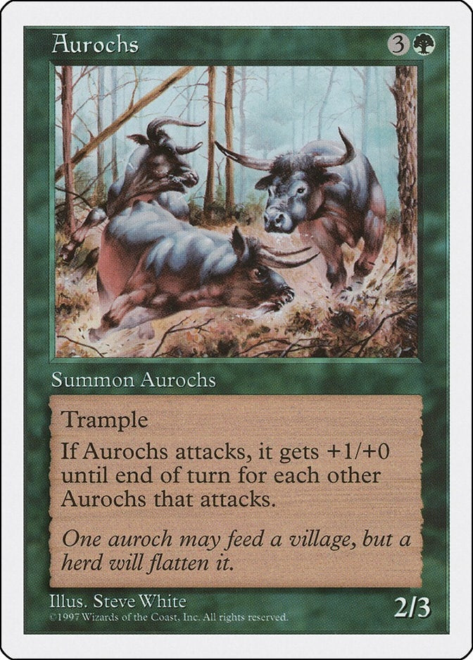 Image for Aurochs (Fifth Edition) (5ED) - Magic: The Gathering