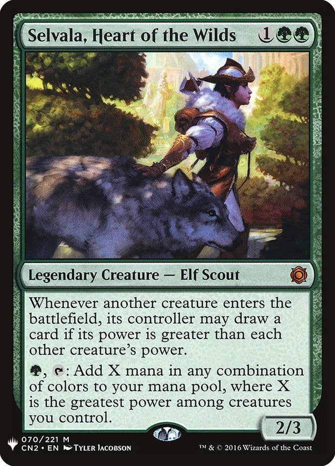 Selvala, Heart of the Wilds (CN2) (70) (The List Reprints)
