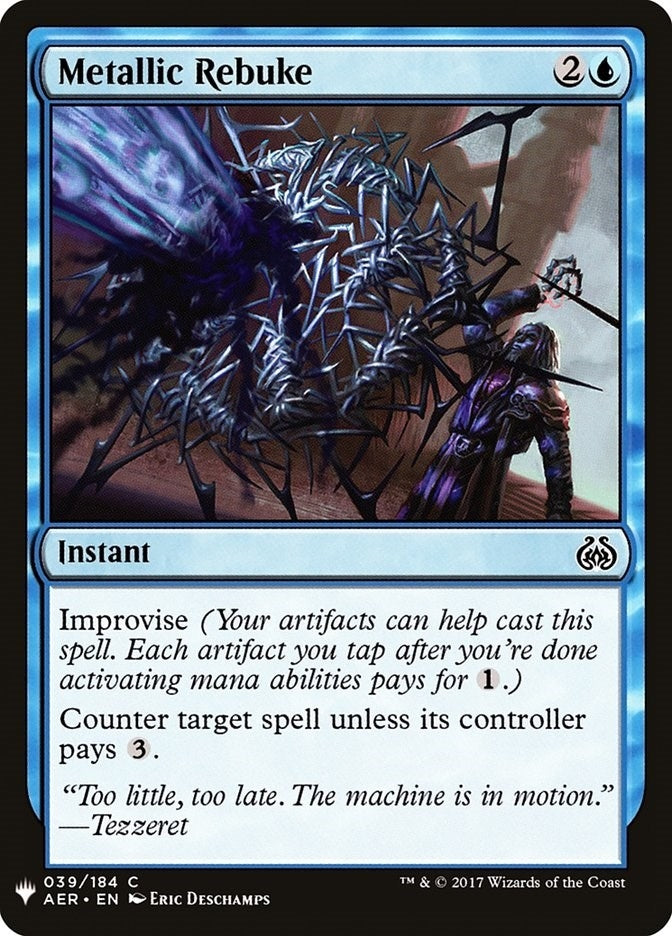 Metallic Rebuke (39) (The List Reprints)