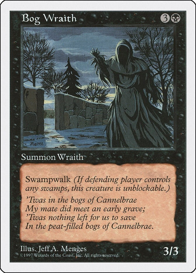 Image for Bog Wraith (Fifth Edition) (5ED) - Magic: The Gathering