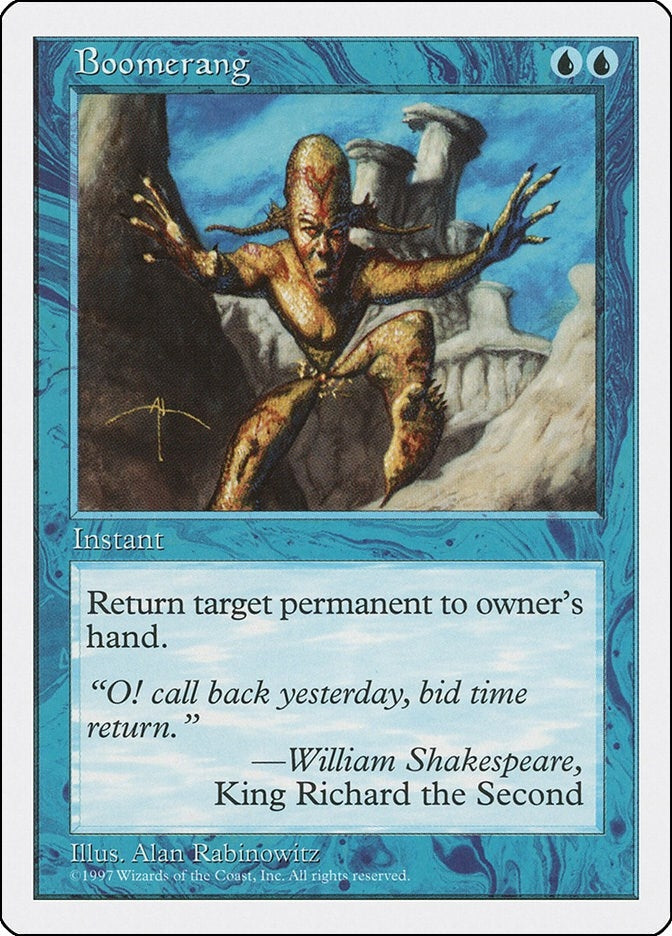 Image for Boomerang (Fifth Edition) (5ED) - Magic: The Gathering