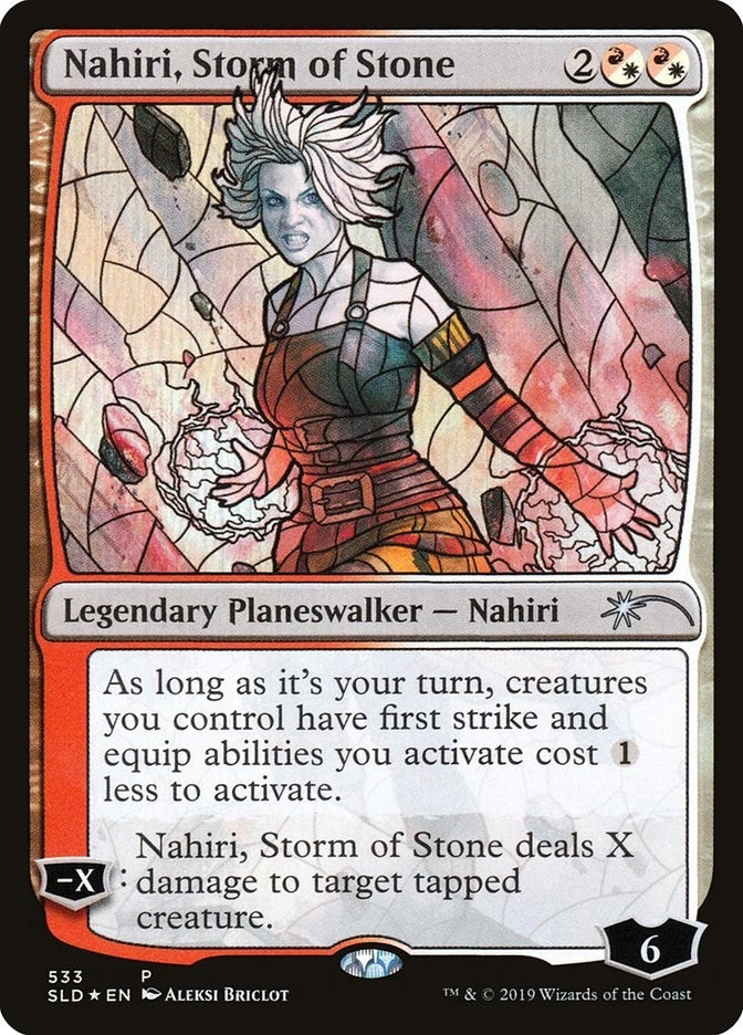 Image for Nahiri, Storm of Stone (Stained Glass) (533) (Secret Lair Drop Series) (SLD) - Magic: The Gathering