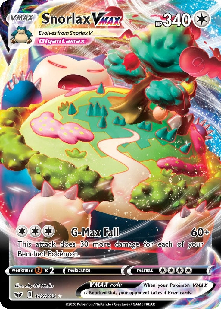 Snorlax VMAX (142/202) (SWSH01: Sword & Shield Base Set)