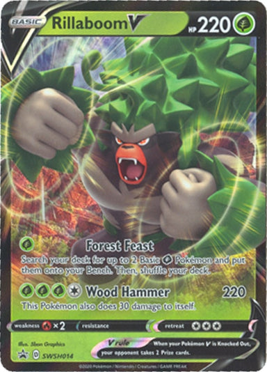 Image for Rillaboom V - SWSH014 (SWSH014) (SWSH: Sword & Shield Promo Cards) - Pokemon