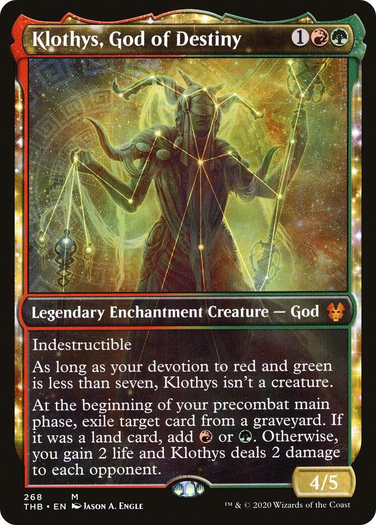 Image for Klothys, God of Destiny (Showcase) (268) (THB) - Magic: The Gathering
