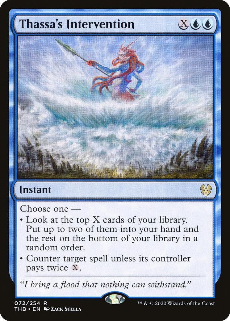 Image for Thassa's Intervention (72) (Theros Beyond Death) (THB) - Magic: The Gathering