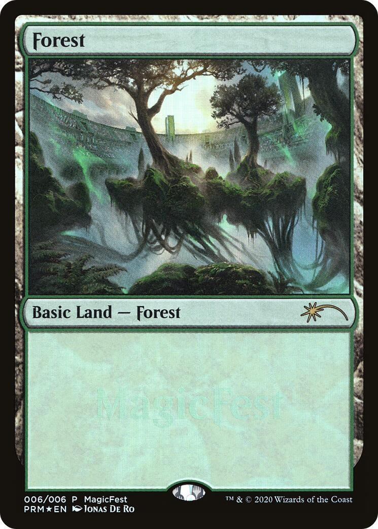 Image for Forest (2020) (6) (MagicFest Cards) (MFP) - Magic: The Gathering