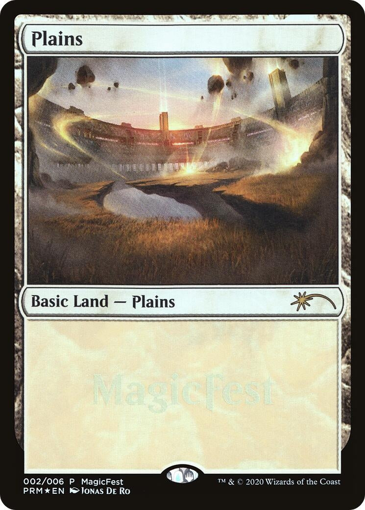 Image for Plains (2020) (2) (MagicFest Cards) (MFP) - Magic: The Gathering