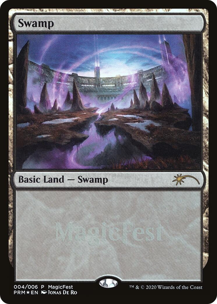 Image for Swamp (2020) (4) (MagicFest Cards) (MFP) - Magic: The Gathering
