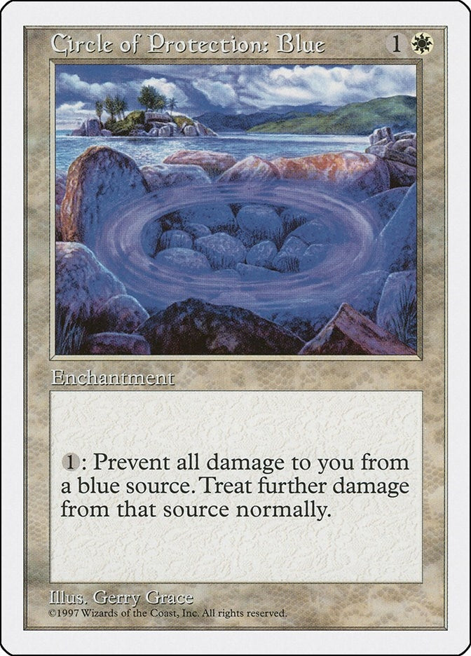 Image for Circle of Protection: Blue (Fifth Edition) (5ED) - Magic: The Gathering