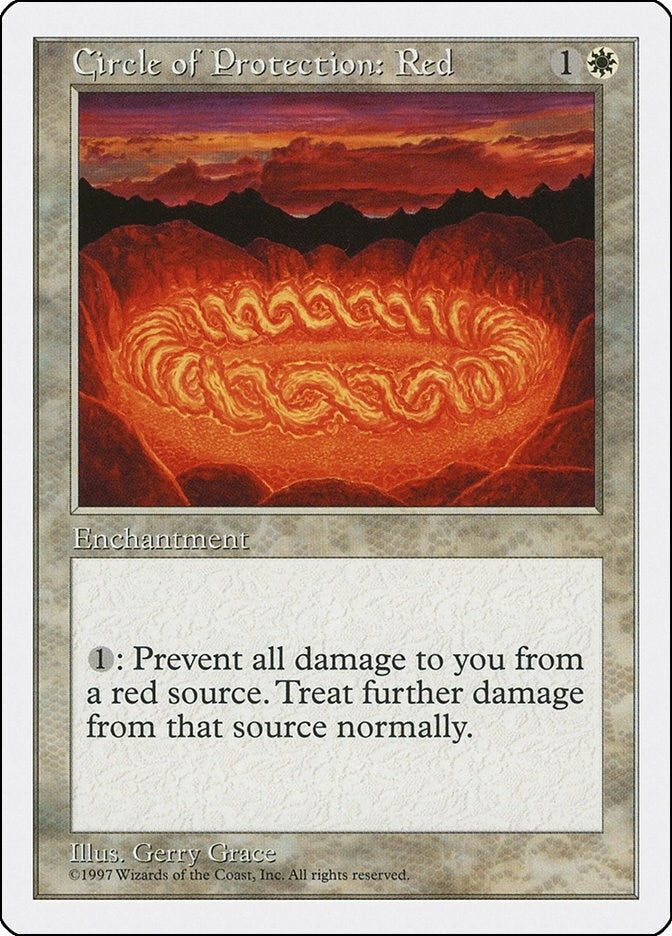 Image for Circle of Protection: Red (Fifth Edition) (5ED) - Magic: The Gathering