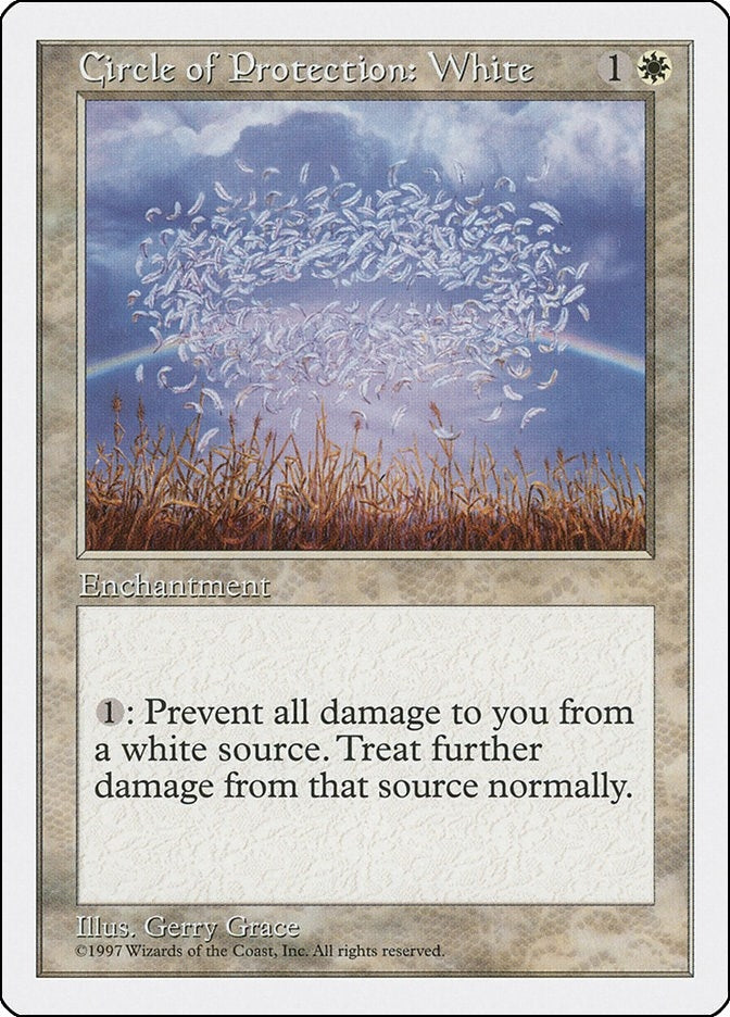 Image for Circle of Protection: White (Fifth Edition) (5ED) - Magic: The Gathering