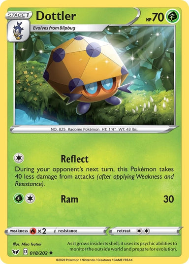 Image for Dottler (018/202) (SWSH01: Sword & Shield Base Set) - Pokemon