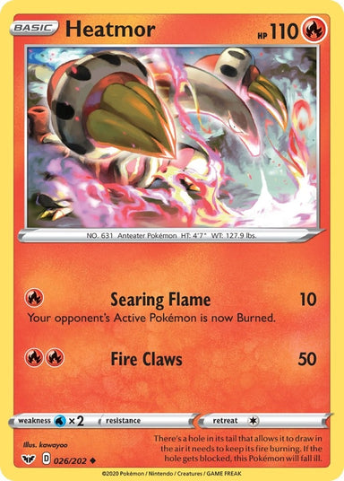 Image for Heatmor (026/202) (SWSH01: Sword & Shield Base Set) - Pokemon
