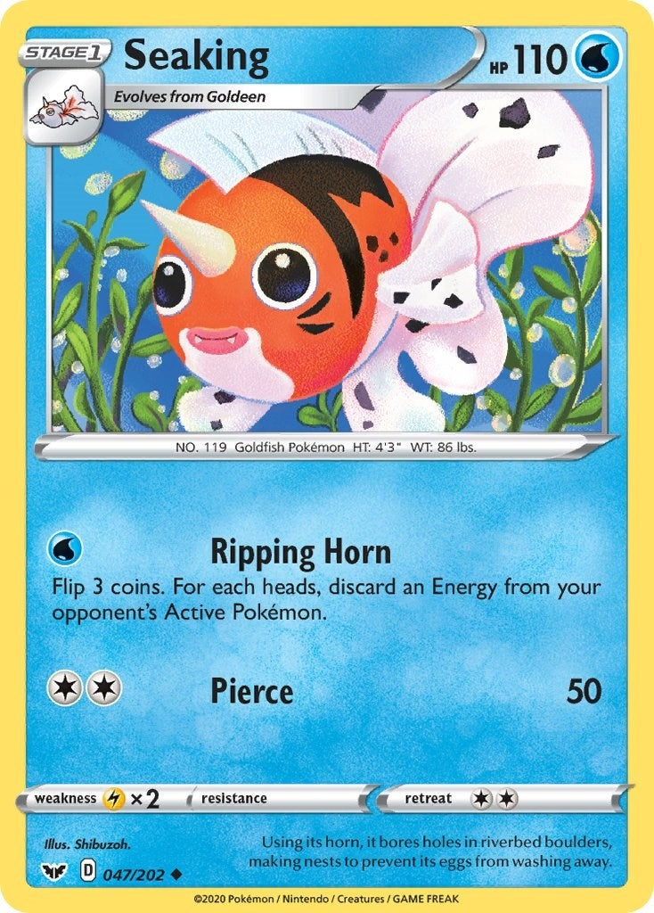 Image for Seaking (047/202) (SWSH01: Sword & Shield Base Set) - Pokemon