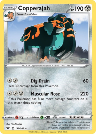 Image for Copperajah (137/202) (SWSH01: Sword & Shield Base Set) - Pokemon
