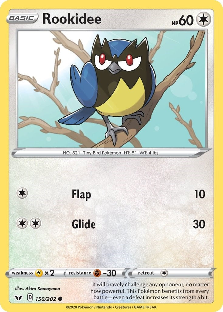 Image for Rookidee (150/202) (SWSH01: Sword & Shield Base Set) - Pokemon