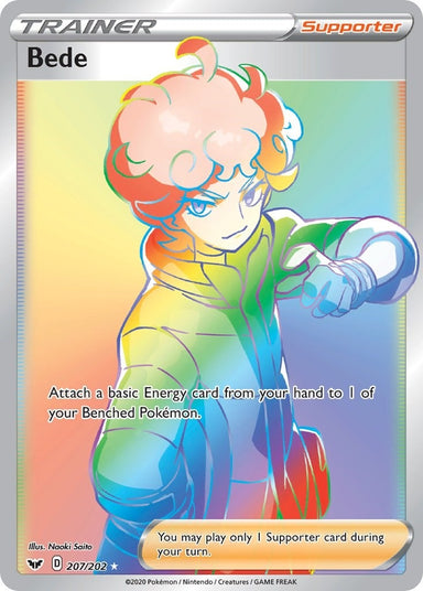 Image for Bede (Secret) (207/202) (SWSH01: Sword & Shield Base Set) - Pokemon