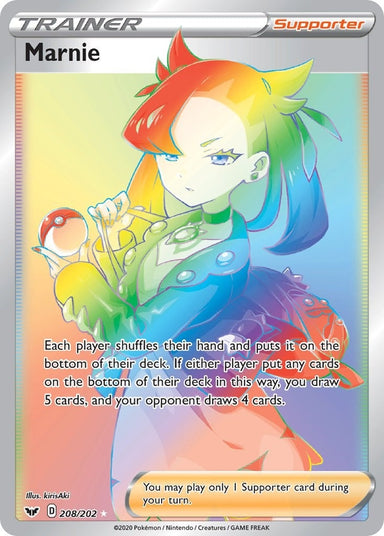 Image for Marnie (Secret) (208/202) (SWSH01: Sword & Shield Base Set) - Pokemon