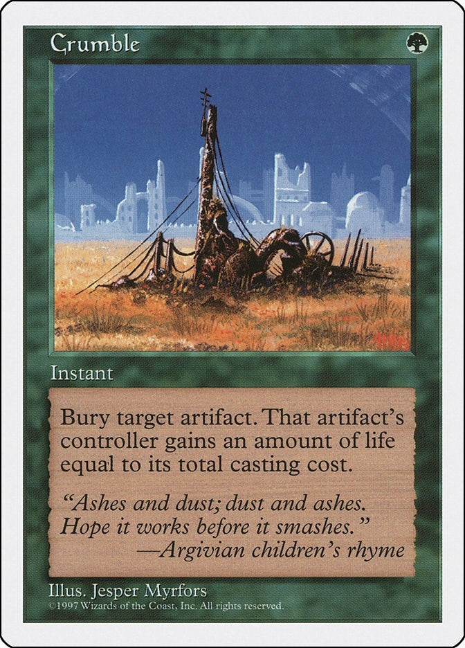 Image for Crumble (Fifth Edition) (5ED) - Magic: The Gathering