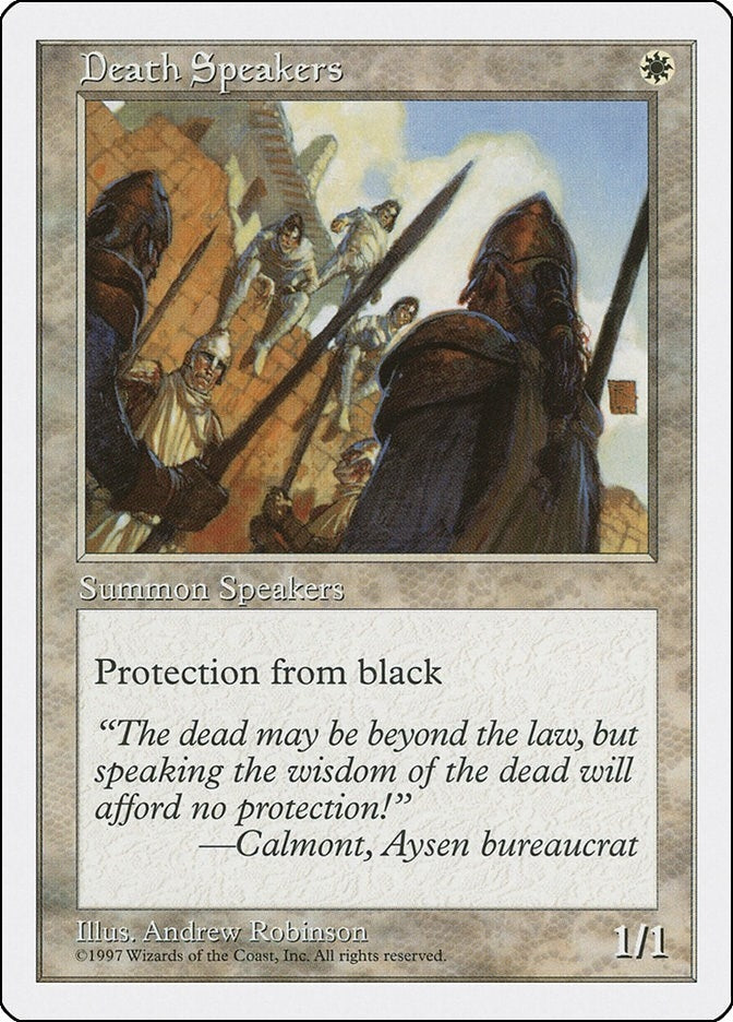 Image for Death Speakers (Fifth Edition) (5ED) - Magic: The Gathering