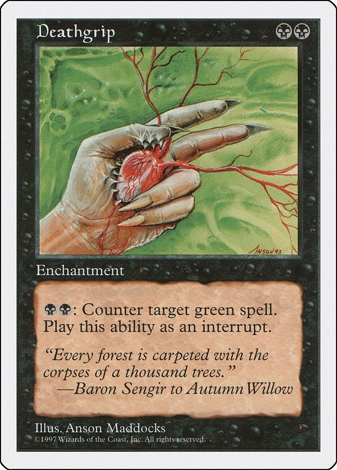 Image for Deathgrip (Fifth Edition) (5ED) - Magic: The Gathering