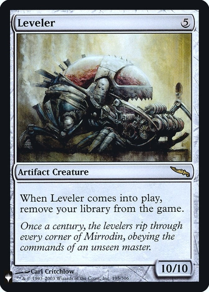 Leveler (195) (The List Reprints)