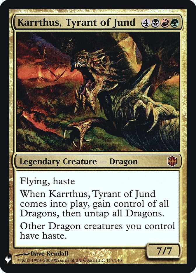 Image for Karrthus, Tyrant of Jund (117) (The List Reprints) (LIST) - Magic: The Gathering