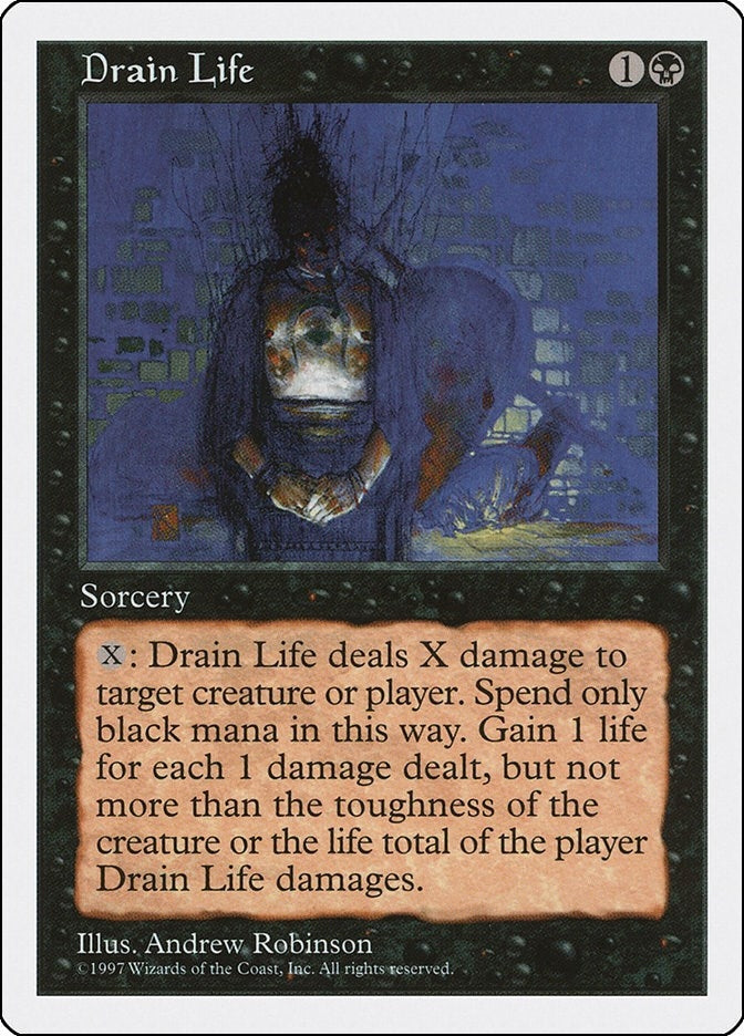 Image for Drain Life (Fifth Edition) (5ED) - Magic: The Gathering