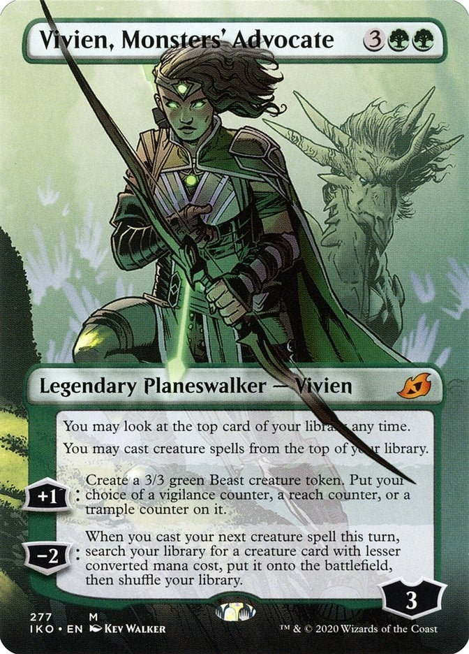 Vivien, Monsters' Advocate (Borderless) (277) (Ikoria: Lair of Behemoths)